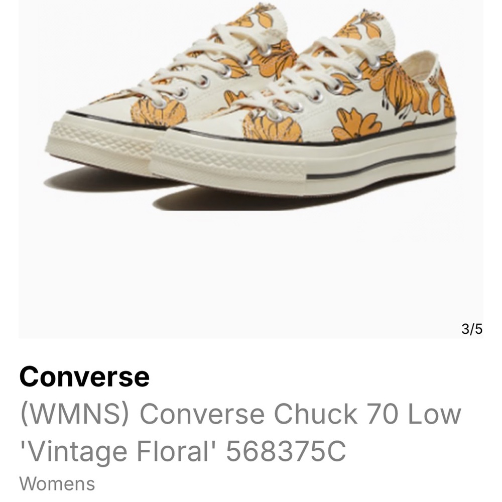 Converse Chuck 70 Low 'Vintage Floral' 568375C women size 9 brand new